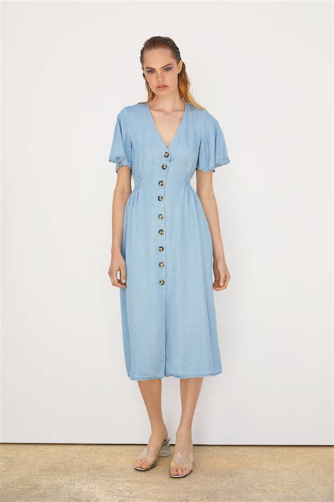 BUTTONED DRESS View All DRESSES WOMAN SALE ZARA United Kingdom