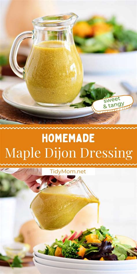 Dijon Mustard Dressing With Maple Syrup Tidymom