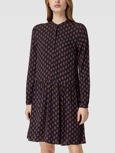 Jake S Casual Kleid Mit Allover Print Black Online Kaufen