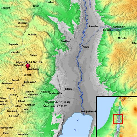 Bible Map: Baal-hazor