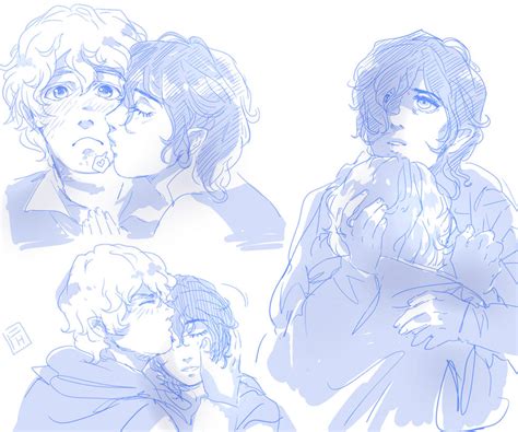 Sam/Frodo Sketches #1 by FH-san on DeviantArt