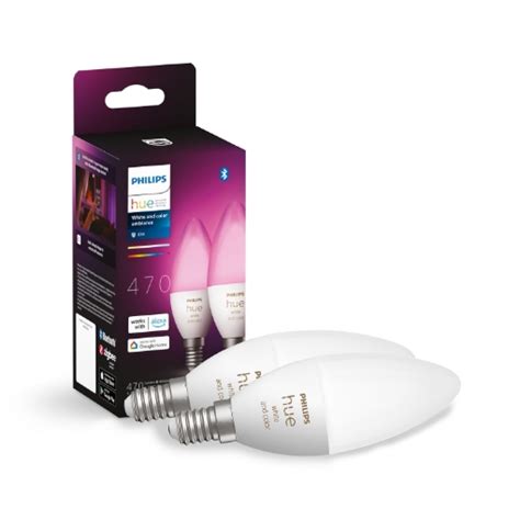 Set Becuri Led Philips Hue Bt E B W Lm White And Color Ambiance