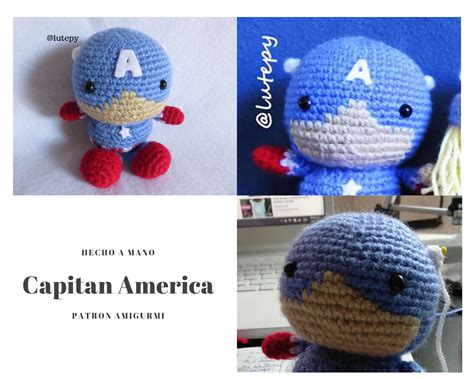 Capitán América Amigurumi Patrón gratis Lutepy Collection