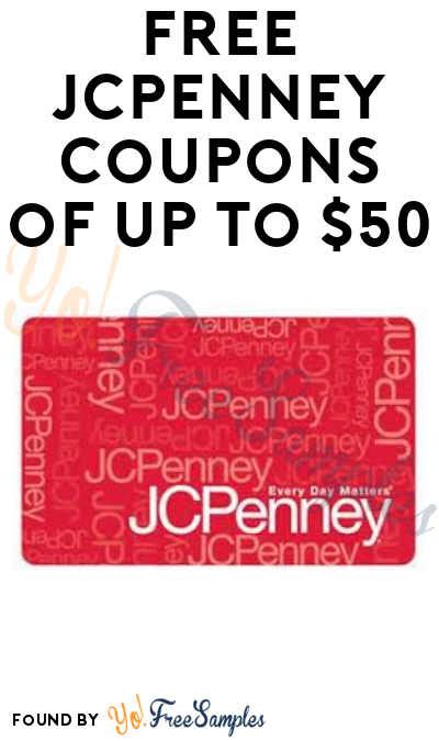 FREE JCPenney Coupons of Up To $50 (In-Stores April 13th Only)