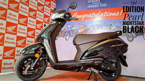 Honda Activa 6g 20th Anniversary Edition Pearl Nightstar Black