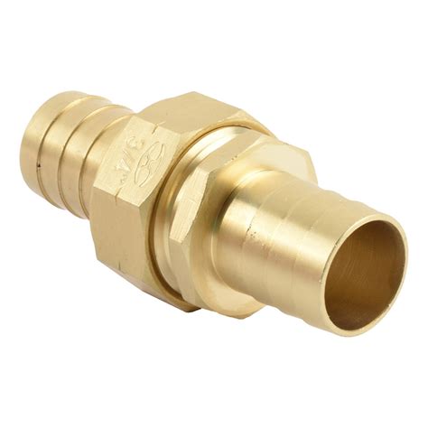 Conexion Para Manguera De De Pulgada Dorado Truper The Home Depot