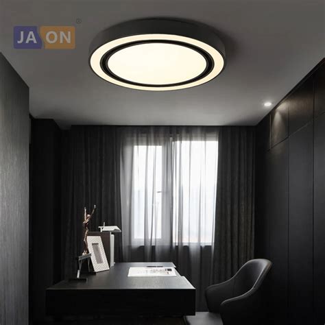 Led Modern Iron Acryl Round Black White Cm Thin Led Lamp Led Light