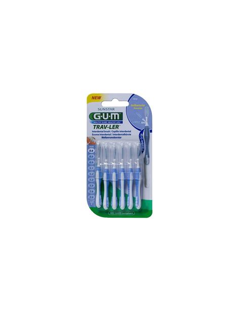 CEPILLO INTERDENTAL GUM 1312 TRAV LER 0 6 MM 6 UNIDADES