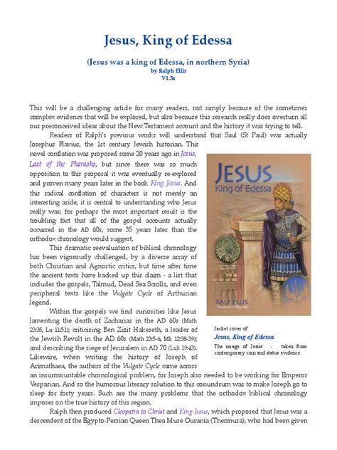 Jesus Was A King of Edessa PDF | PDF | Vespasian | Josephus