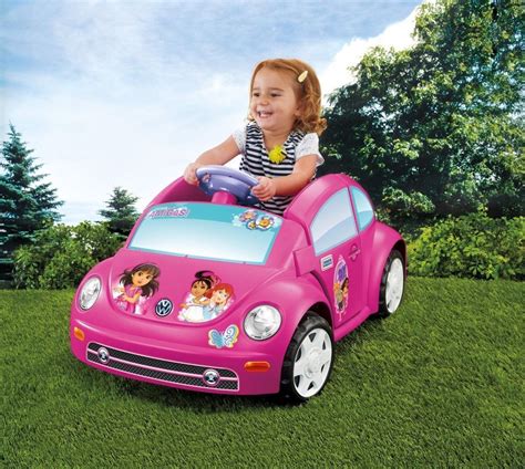 Fisher Price Power Wheels Dora And Friends Volkswagen New Beetle Car