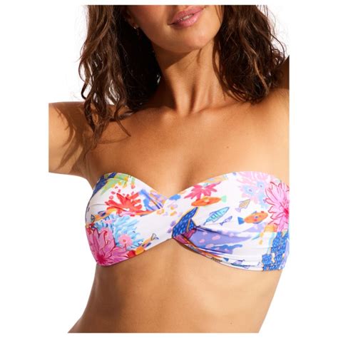 Seafolly Under The Sea Twist Bandeau Bikini Top Women S Buy Online