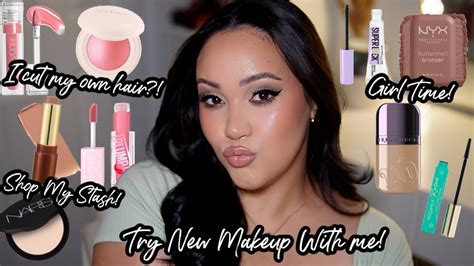 Trying New Makeup Releases 💋 Shop My Stash Simple Glam Makeup Grwm Amy Glam Youtube