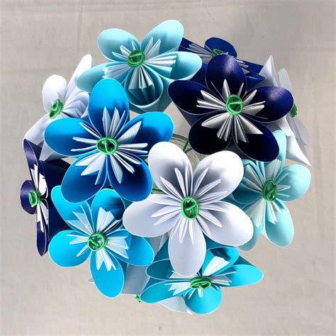 Custom Paper Origami Flower Bouquet Made To Order Etsy Paper Origami Flowers Paper Flower