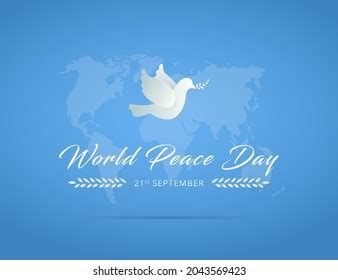 International Peace Day Backgrounds World Peace Stock Vector Royalty