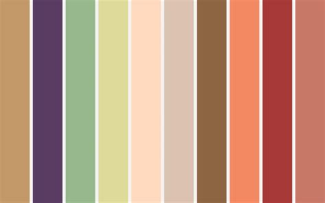 Paleta Gu A De Colores Fashion Trend Vintage Vector Premium