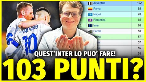 INTER DEVASTANTE PUO SUPERARE I 102 PUNTI DELLA JUVENTUS DI ANTONIO