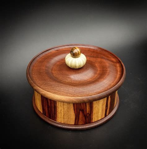 Unique Handmade Wood Turned Lidded Wooden Bowl Keepsake Box Etsy