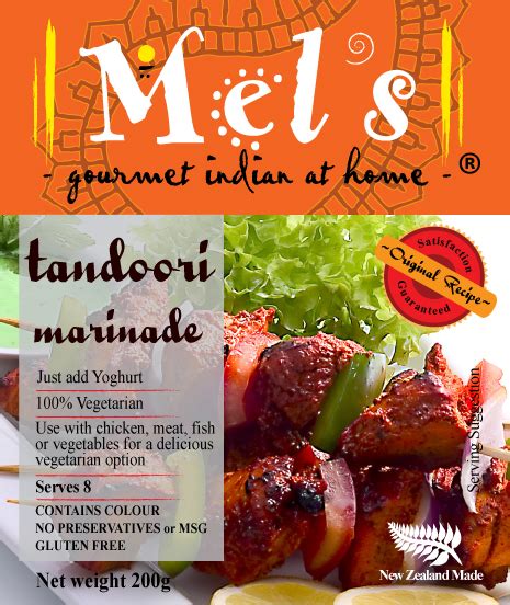 Mels Tandoori Marinade Mels Gourmet Foods Ltd