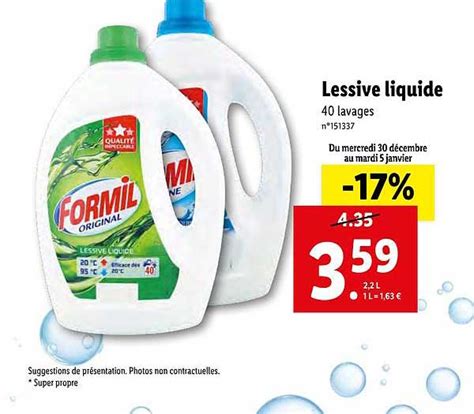 Promo Lessive Liquide Chez Lidl Icatalogue Fr