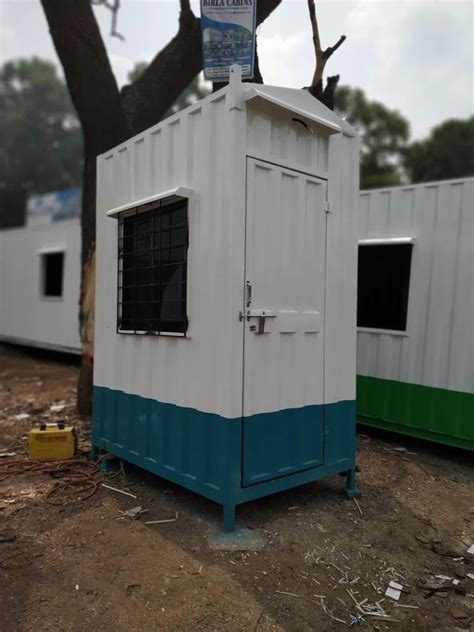 Rectangular Steel Security Portable Cabins For Guard Room At Rs Sq