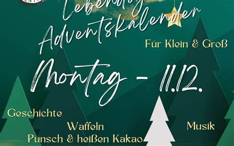 Lebendiger Adventskalender Im Go Zentrum Go Kinder Und