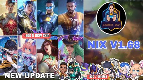 Gameplay Add 8 New Skin Skinmobile Legends Nix V168 Youtube