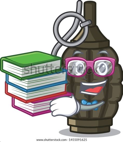 Student Book Grenade Toys Above Wooden Stock Vector (Royalty Free ...