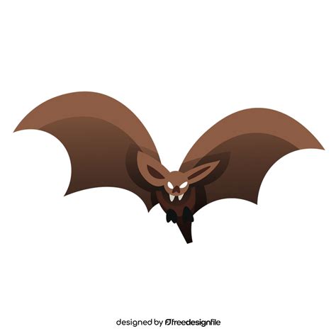 Cartoon Bat Fly Clipart Vector Free Download