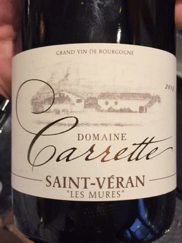 Domaine Carrette Saint V Ran Les Mures Vivino Australia