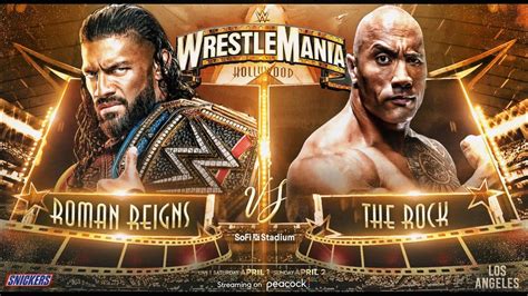 Roman Reigns Vs The Rock Wwe Undisputed Universal Championship Title