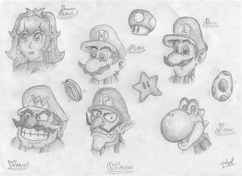 Mario Sketches by Jedgesaurus on DeviantArt