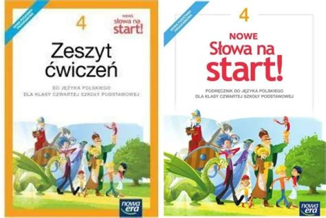 Nowe Słowa na start 4 Pakiet Podręcznik Zeszyt ćwiczeń do języka