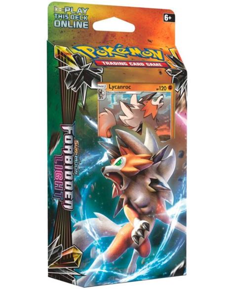 DECK POKEMON TRADING CARD GAME SUN AND MOON FORBIDDEN LIGHT LYCANROC