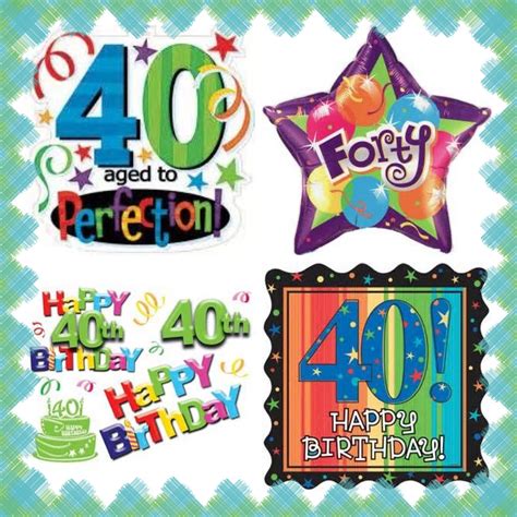 40th Birthday Card Wishes