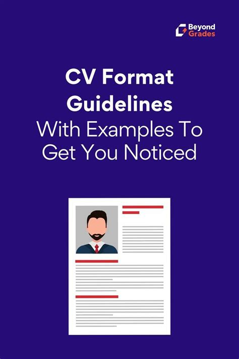 Cv Format Guidelines With Examples