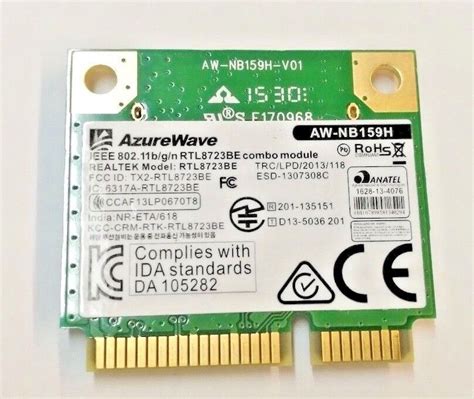 Wifi Bluetooth Combo Mini Pcie Module Half Size Card Aw Nb H Ghz