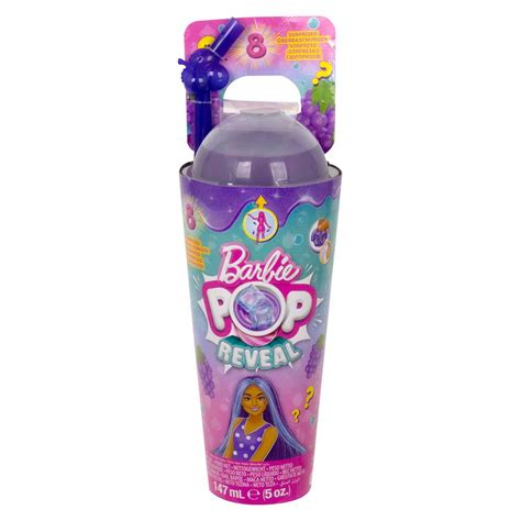 Barbie Pop Reveal Fruit Series Doll Grape Fizz Shop Action Figures