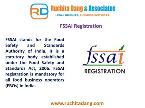 Ppt Fssai Registration Consultant And Fssai Food Licence Registration