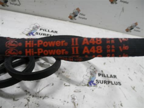 Gates Hi Power II Belt A48 V80 Quantity 2 Shown In Picture Sold