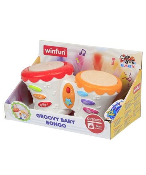 Winfun Groovy Baby Bongo Drum With Lights And Music Toy