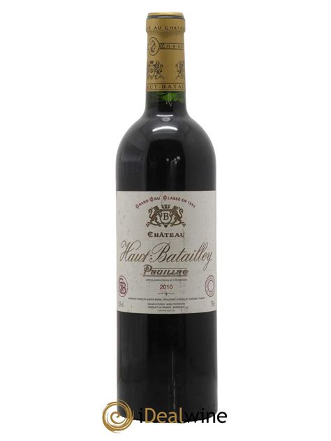 Buy Château Haut Batailley 5ème Grand Cru Classé 2010 lot 8449