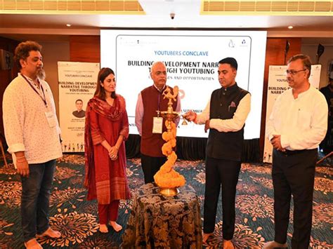 Goa Cm Pramod Sawant Inaugurates Two Days Youtubers Conclave