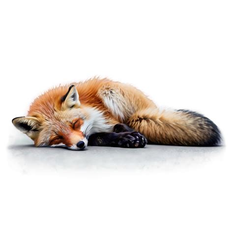 Download Peaceful Sleeping Fox Png 56