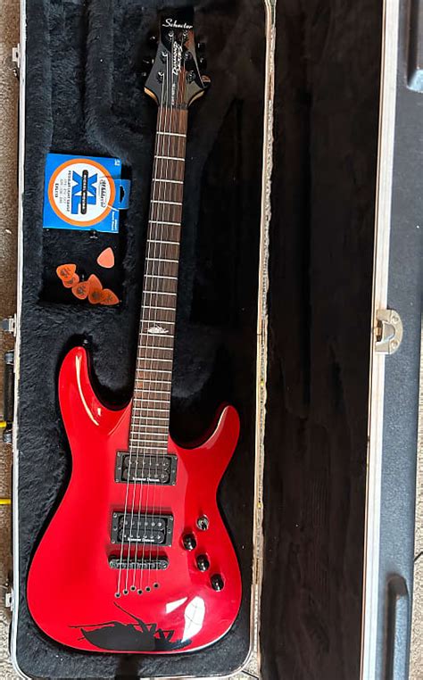 Schecter Diamond Series Jerry Horton Red Lovehatetragedy Reverb