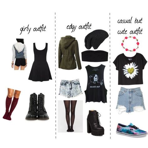 Pin By Cynthia Trujillo On Outfits Cute Edgy Outfits Casual School