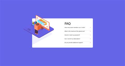 Frontend Mentor Faq Accordion Page Using Html Tailwindcss And