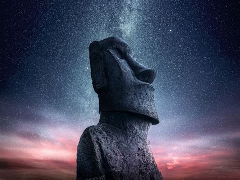 Moai Statue Wallpaper 4K Easter Island