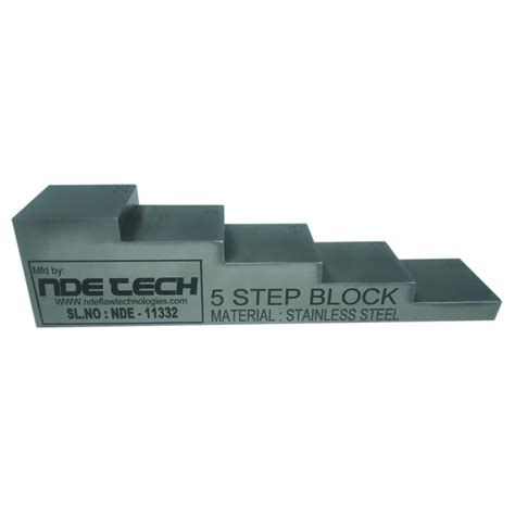 5 Step Gauge Block Metric Carbon Steel Ut Thickness Calibration Blocks