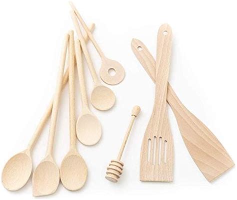 Tuuli Kitchen Pezzi Set Cucchiaio Da Cucina Utensili In Legno Di