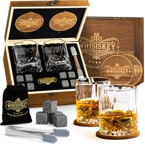 Whisiskey Whisky Gl Ser Set Whiskey Zubeh R Set Whisky Steine